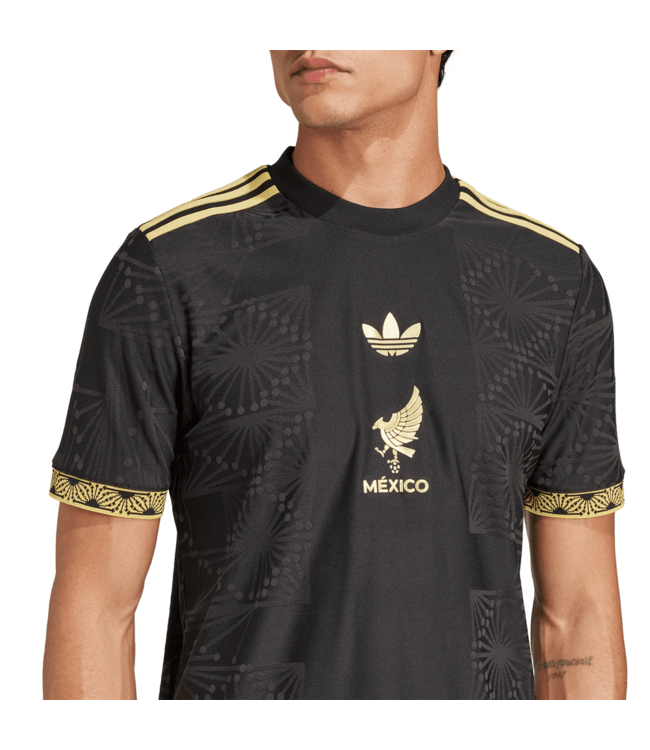 adidas adidas Mexico FMF 2025 Authentic De Oro Third Jersey - Black/Gold