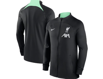 Nike Liverpool 2023 - 24 Strike Full Zip Track Jacket - Black/Teal