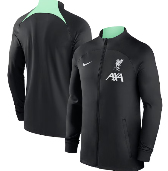 Nike Liverpool 2023 - 24 Strike Full Zip Track Jacket - Black/Teal