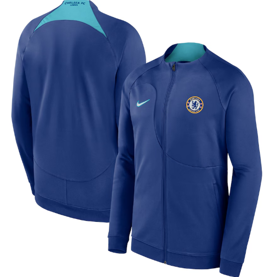 Nike Chelsea 2023 - 24 Strike Full Zip Track Jacket - Royal Blue