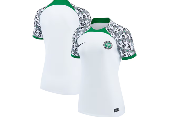 Nike Nigeria WWC 2023 Womens World Cup Away Jersey -White/Black/Green