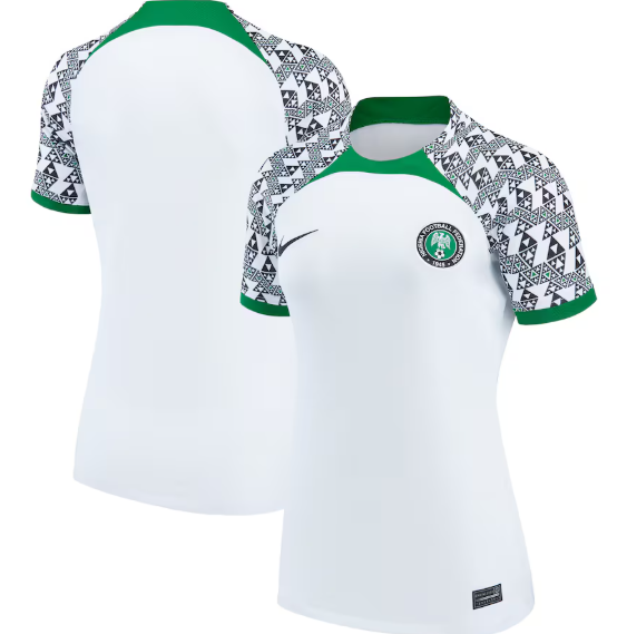 Nike Nigeria WWC 2023 Womens World Cup Away Jersey -White/Black/Green