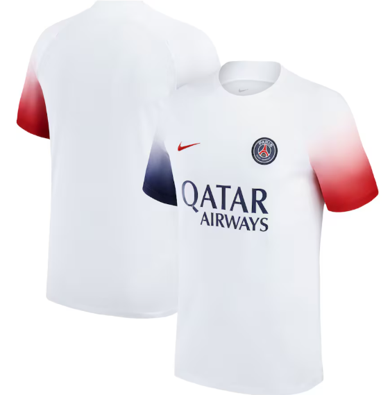 Nike PSG  Paris Saint German 2024 - 25 Academy Pro Prematch Training Jersey - White/Red/Obsidian