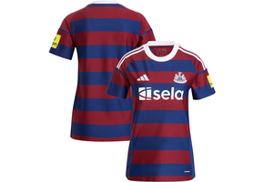 adidas Newcastle United  Womens 2024 - 25 Away Jersey - Burgundy/Night Sky/White