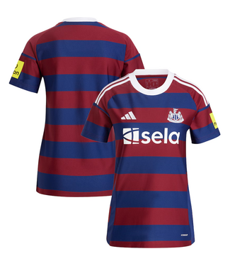 adidas adidas Newcastle United  Womens 2024 - 25 Away Jersey - Burgundy/Night Sky/White