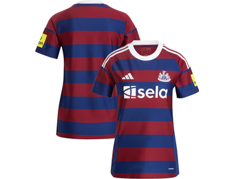 adidas Newcastle United Womens 2024 - 25 Away Jersey - Burgundy/Night Sky/White