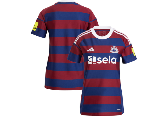 adidas Newcastle United  Womens 2024 - 25 Away Jersey - Burgundy/Night Sky/White