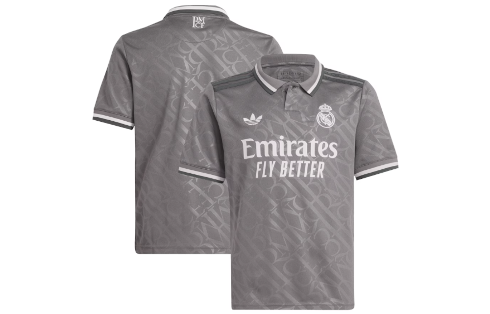 adidas Youth Real Madrid 2024 - 25 Third Jersey - Charcoal