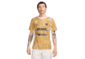 Nike Pumas UNAM 2024 - 25 Academy Pro Prematch Training Jersey - Truly Gold/White/Obsidian
