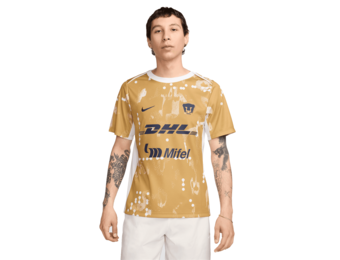 Nike Pumas UNAM 2024 - 25 Academy Pro Prematch Training Jersey - Truly Gold/White/Obsidian