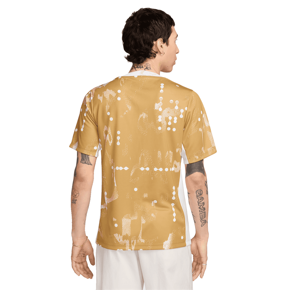 Nike Pumas UNAM 2024 - 25 Academy Pro Prematch Training Jersey - Truly Gold/White/Obsidian