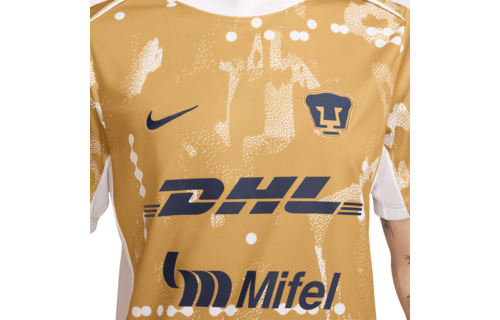 Nike Pumas UNAM 2024 - 25 Academy Pro Prematch Training Jersey - Truly Gold/White/Obsidian