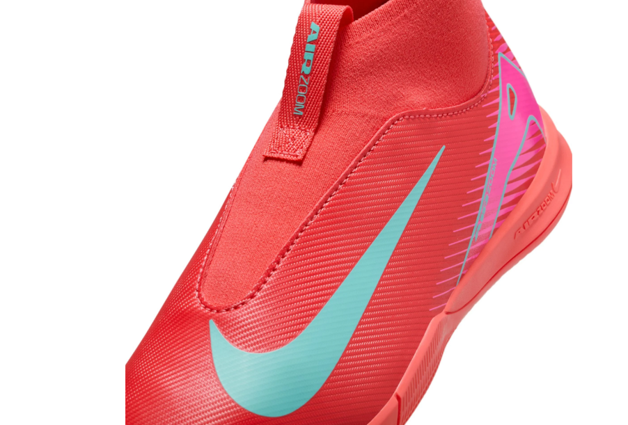 Nike Jr Zoom Mercurial Superfly 10 Academy IC Indoor Shoes - Ember Glow/Aurora Green