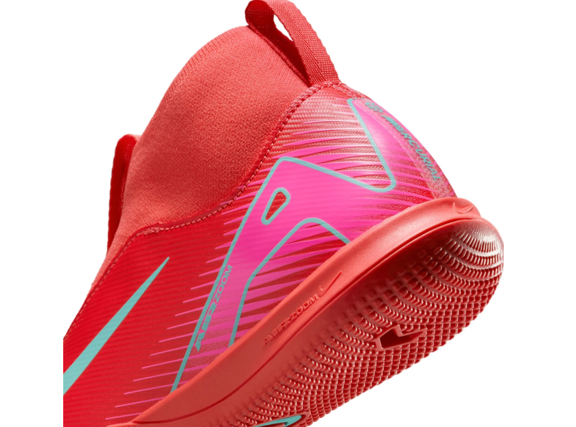 Nike Jr Zoom Mercurial Superfly 10 Academy IC Indoor Shoes - Ember Glow/Aurora Green