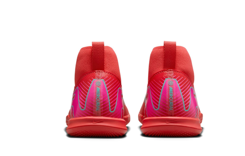Nike Jr Zoom Mercurial Superfly 10 Academy IC Indoor Shoes - Ember Glow/Aurora Green