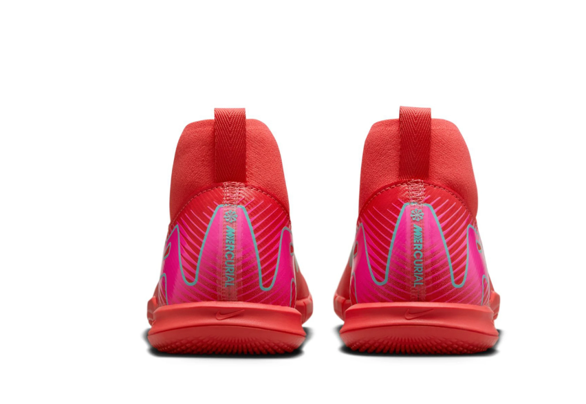 Nike Jr Zoom Mercurial Superfly 10 Academy IC Indoor Shoes - Ember Glow/Aurora Green