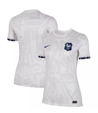 Nike Nike France 2024 Womens World Cup Away Jersey -White/Venice/Loyal Blue