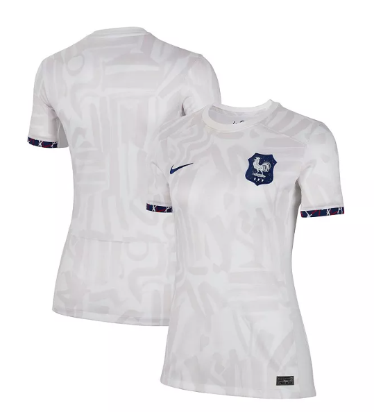 Nike France 2024 Womens World Cup Away Jersey -White/Venice/Loyal Blue