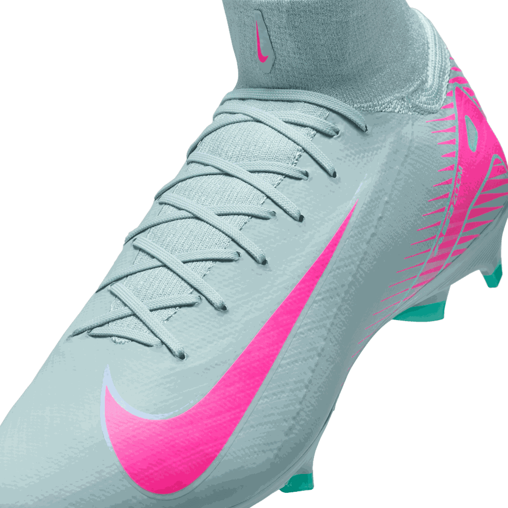 Nike Zoom Mercurial Superfly 10 PRO FG Prism Soccer Cleats - Ocean Cube/Pink Blast