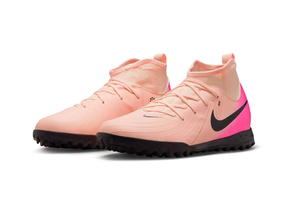 Nike Jr Phantom Luna II Academy DF TF - Crimson Tint/Pink Blast/Black