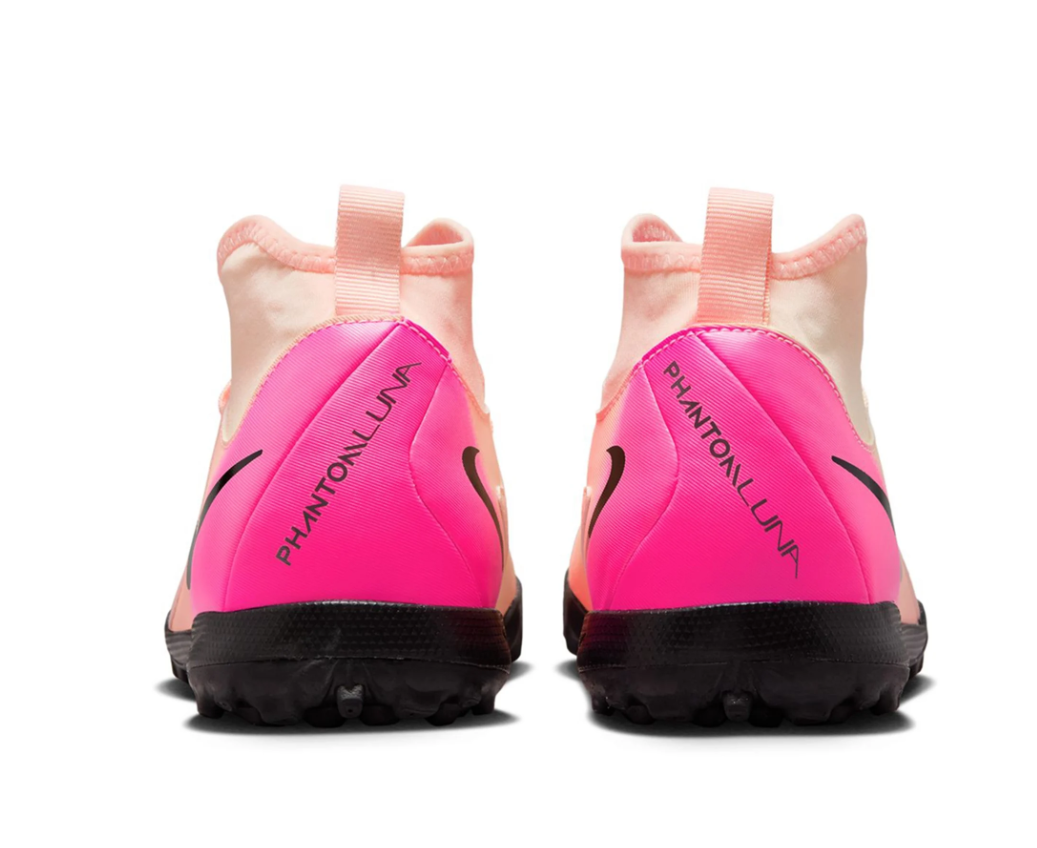 Nike Jr Phantom Luna II Academy DF TF - Crimson Tint/Pink Blast/Black