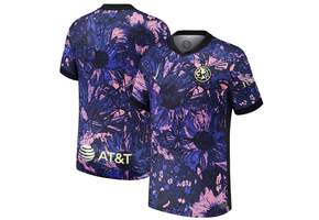 Nike Club America 2024-25 Youth Third Jersey - Medium Blue/Black/Lemon Chiffon