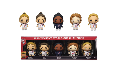 USWNT United States 99ers World Cup Champion Figure Bag Clips / Keychains Set / Limited Edition