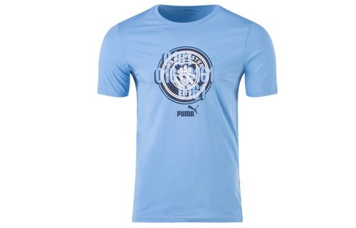 Puma Manchester CIty 2024 -25 ftbl Heritage Soccer Shirt- Light Blue