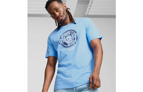 Puma Manchester CIty 2024 -25 ftbl Heritage Soccer Shirt- Light Blue