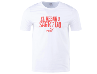 Puma Chivas 2024 - 25 FtblCulture Soccer Tee Shirt - White/Red