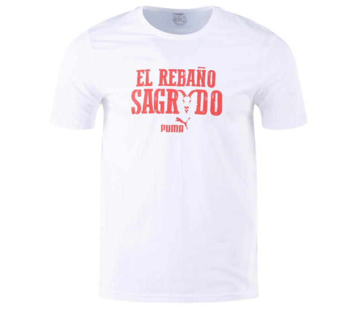 Puma Chivas 2024 - 25 FtblCulture Soccer Tee Shirt - White/Red