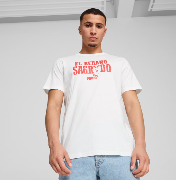 Puma Chivas 2024 - 25 FtblCulture Soccer Tee Shirt - White/Red