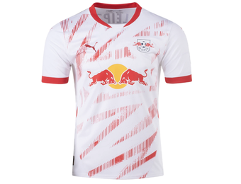 Puma Red Bull Leipzig 2024-25 Home Soccer Jersey - White/Red