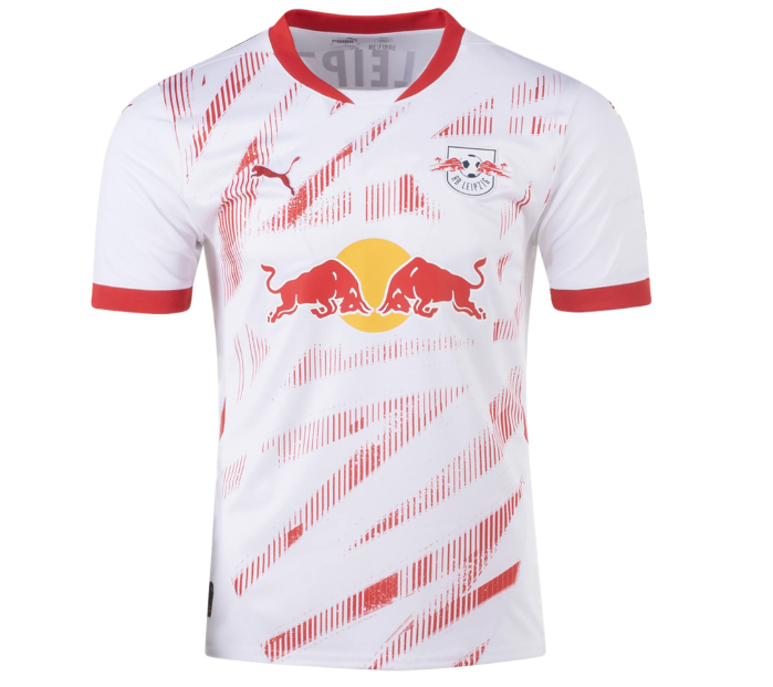 Puma Red Bull Leipzig 2024-25 Home Soccer Jersey - White/Red