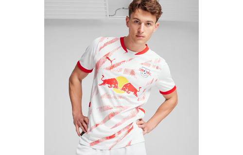 Puma Red Bull Leipzig 2024-25 Home Soccer Jersey - White/Red