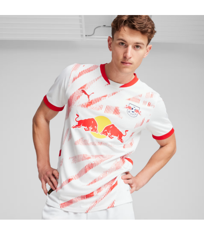 Puma Puma Red Bull Leipzig 2024-25 Home Soccer Jersey - White/Red