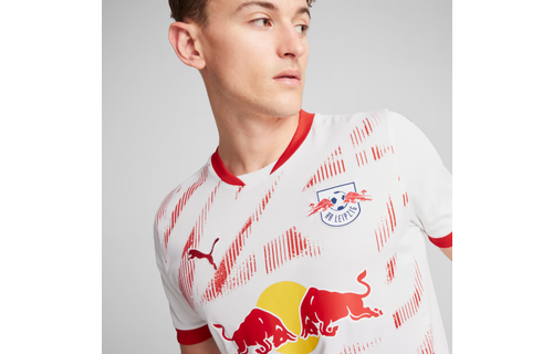 Puma Red Bull Leipzig 2024-25 Home Soccer Jersey - White/Red