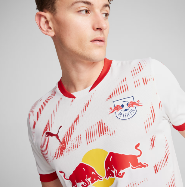 Puma Red Bull Leipzig 2024-25 Home Soccer Jersey - White/Red