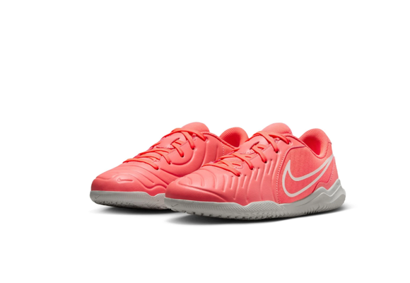 Nike Jr Tiempo Legend 10 Academy IC Indoor Shoes - Hot Lava/White