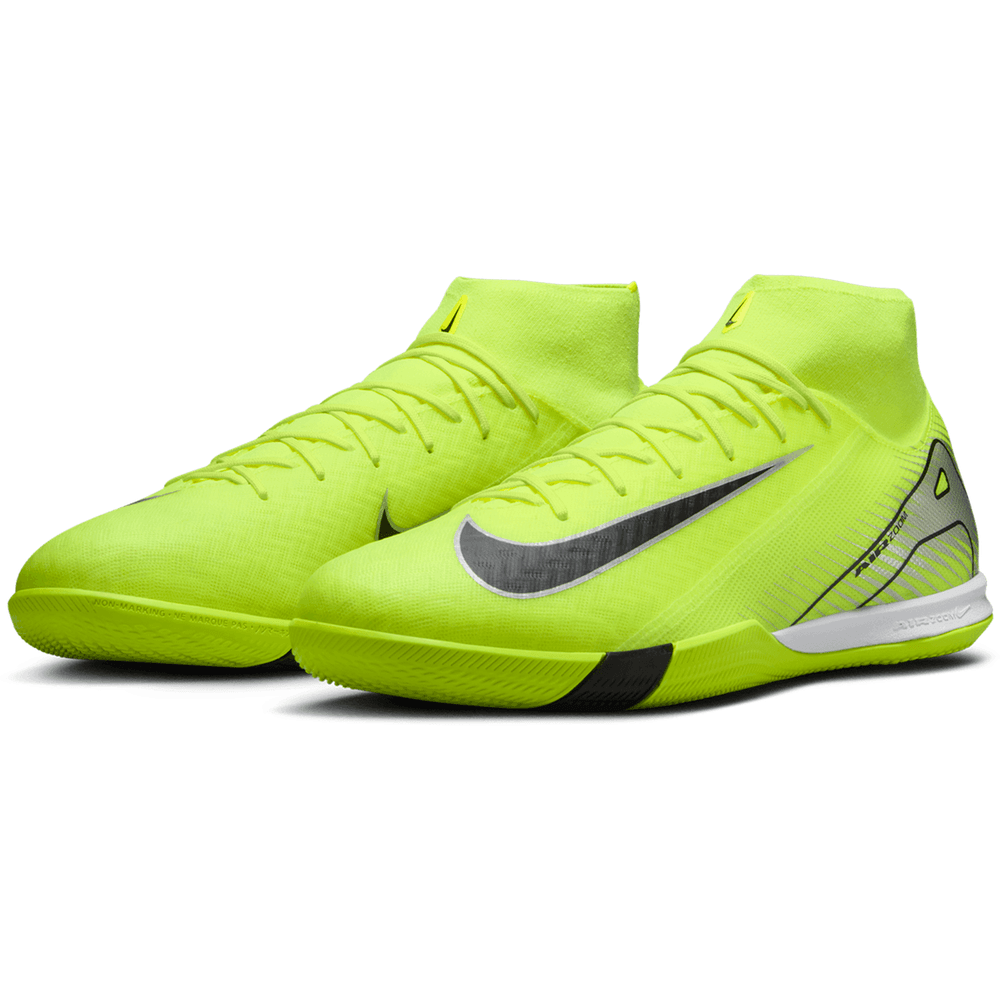 Nike Zoom Mercurial Superfly 10 Academy IC Indoor Mad Voltage Soccer Cleats - Volt/Black