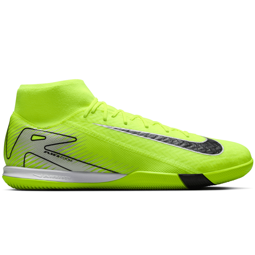 Nike Zoom Mercurial Superfly 10 Academy IC Indoor Mad Voltage Soccer Cleats - Volt/Black