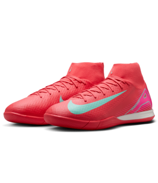 Nike Nike Zoom Mercurial Superfly 10 Academy IC Indoor Mad Energy Soccer Cleats - Ember Glow/Aurora Green
