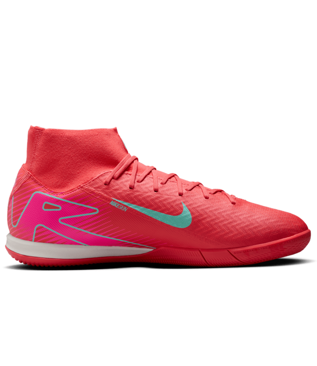 Nike Nike Zoom Mercurial Superfly 10 Academy IC Indoor Mad Energy Soccer Cleats - Ember Glow/Aurora Green
