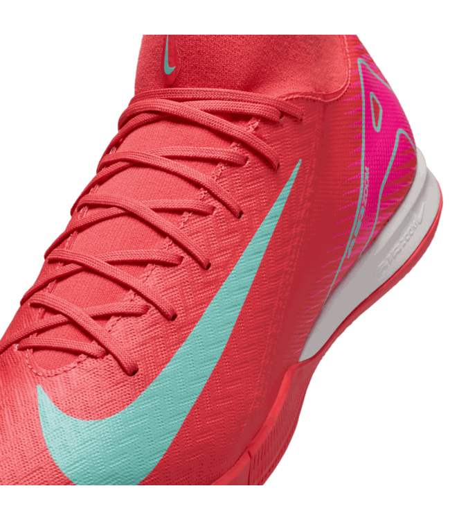 Nike Nike Zoom Mercurial Superfly 10 Academy IC Indoor Mad Energy Soccer Cleats - Ember Glow/Aurora Green