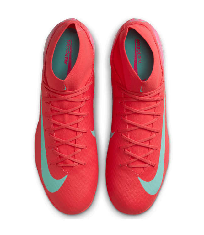 Nike Nike Zoom Mercurial Superfly 10 Academy IC Indoor Mad Energy Soccer Cleats - Ember Glow/Aurora Green