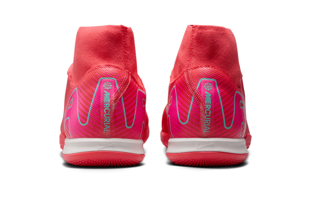 Nike Zoom Mercurial Superfly 10 Academy IC Indoor Mad Energy Soccer Cleats - Ember Glow/Aurora Green