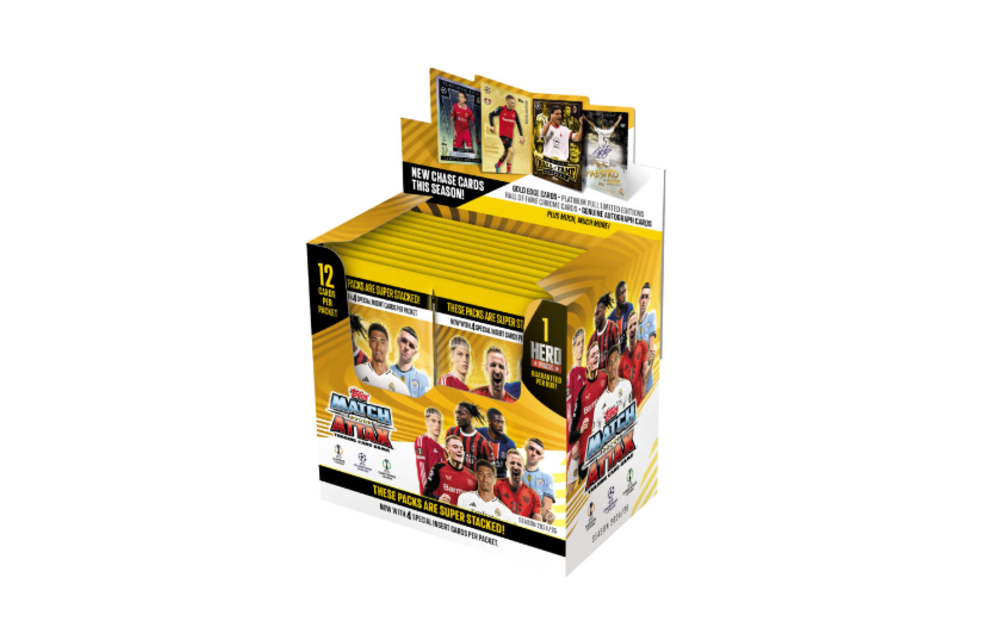 Topps 2024 -25 Match Attax UEFA Club Champions League Trading Cards - Blaster Box / 24 Pack