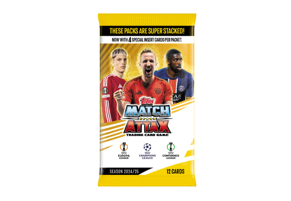 Topps 2024 -25 Match Attax UEFA Club Champions League Trading Cards - Single Pack