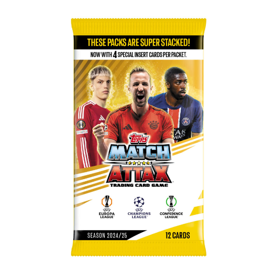 Topps 2024 -25 Match Attax UEFA Club Champions League Trading Cards - Single Pack