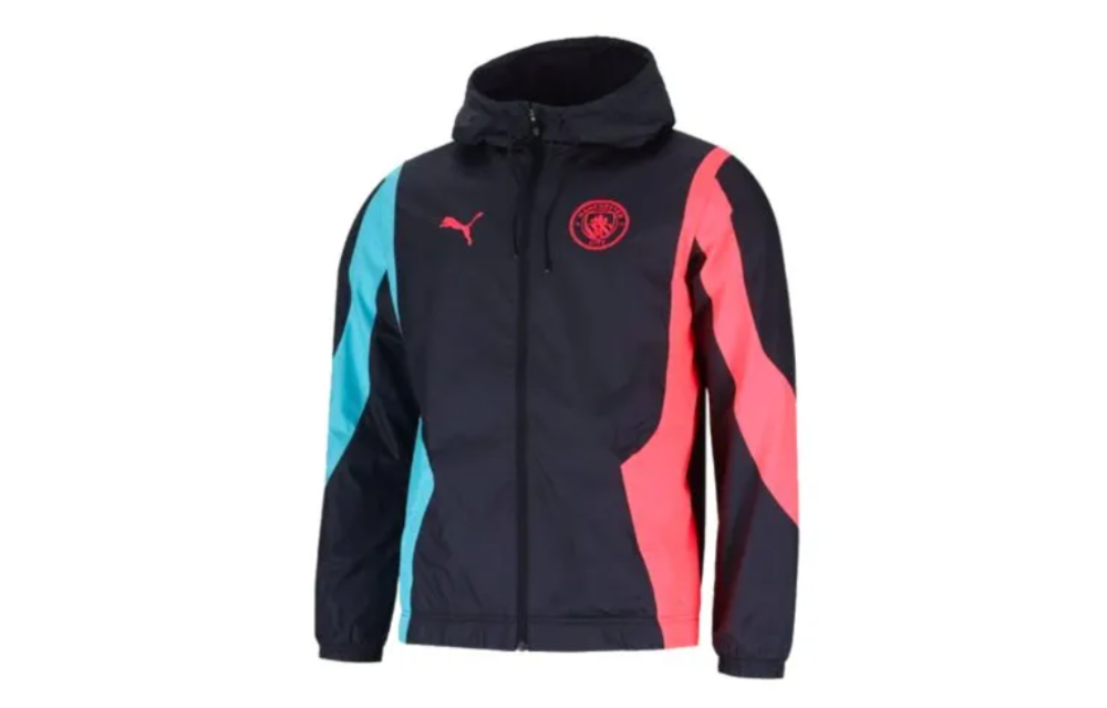 Puma Manchester City 2023-24 Anthem Training Jacket - Dark Navy-Hero Blue-Sunset Glow